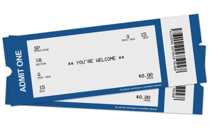 theatre tix - stock
