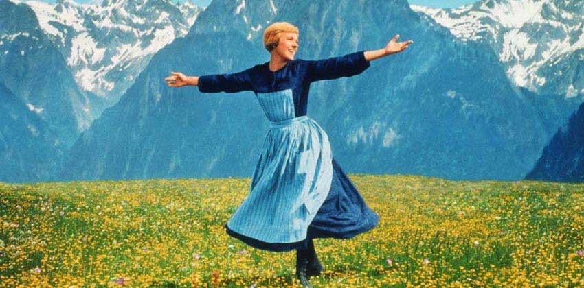 Julie Andrews in the Sound of Music