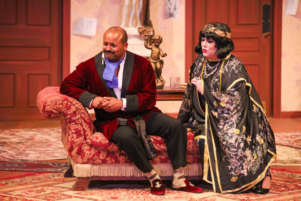 Morgan Theatre, Utah State University, Logan, Cache County 2024, HAY FEVER, actors