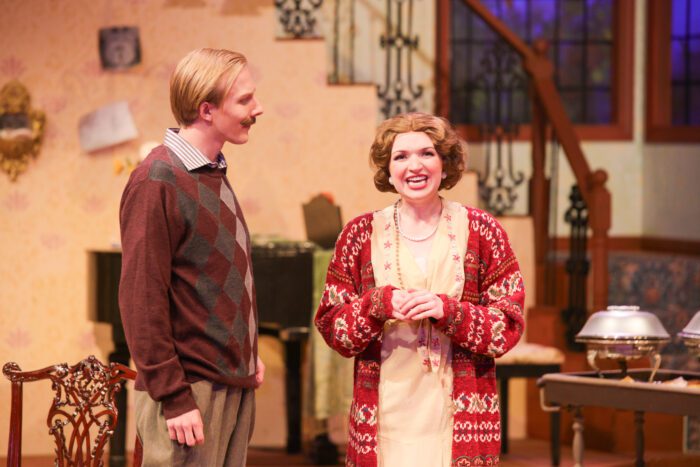 Morgan Theatre, Utah State University, Logan, Cache County 2024, HAY FEVER, actors