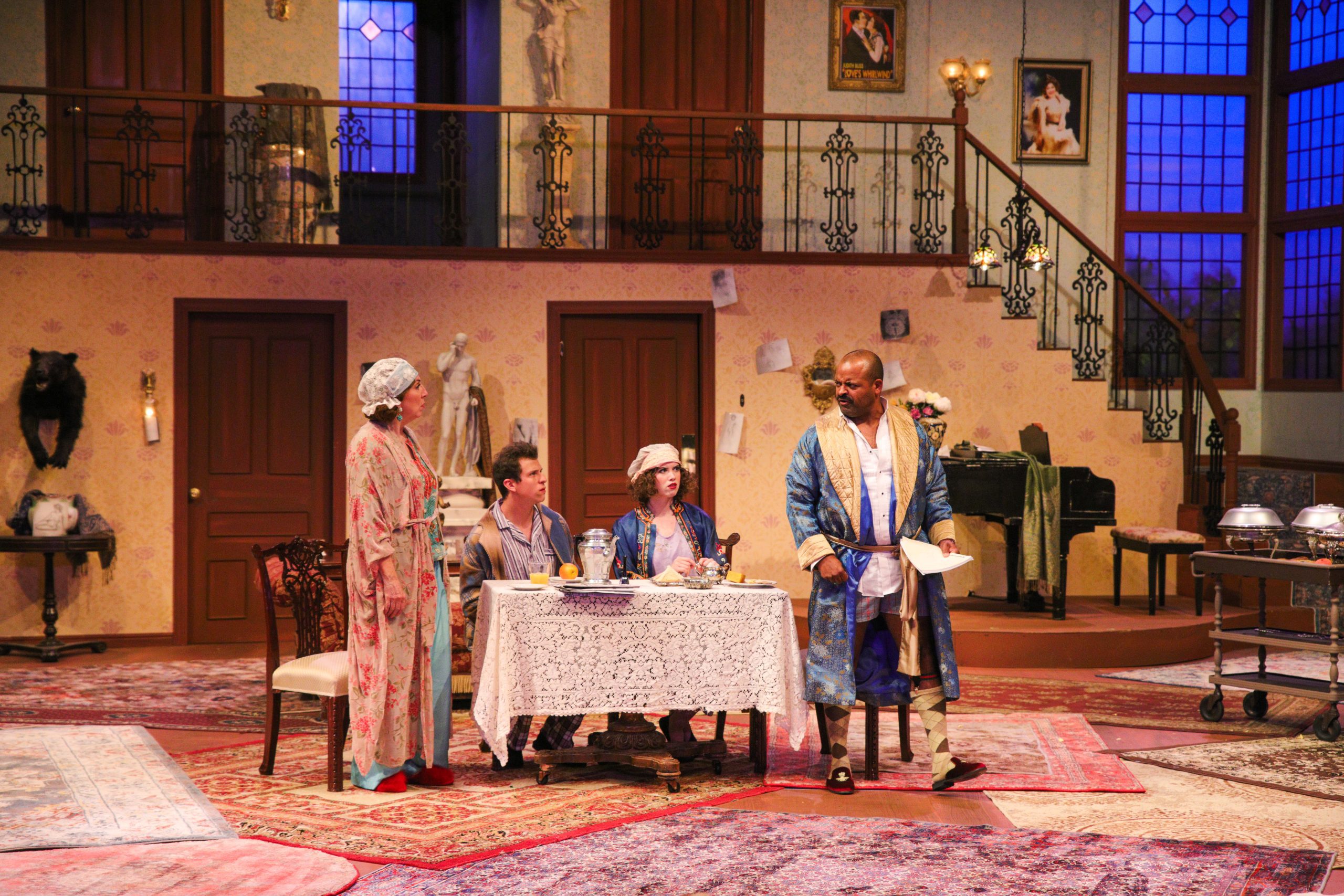 Morgan Theatre, Utah State University, Logan, Cache County 2024, HAY FEVER, actors