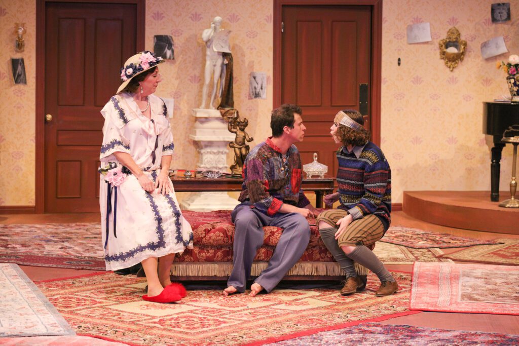 Morgan Theatre, Utah State University, Logan, Cache County 2024, HAY FEVER, actors